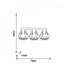 Lampa sufitowa KAGO WHITE 3xE27