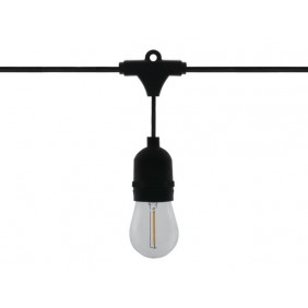 LEDOM Girlanda ogrodowa E27 5m + 10 x E27 1W