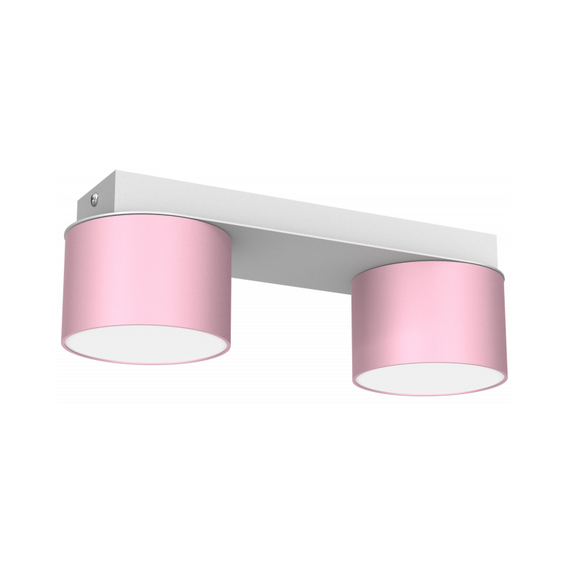 Lampa sufitowa DIXIE Pink/White  2xGX53