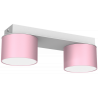 Lampa sufitowa DIXIE Pink/White  2xGX53