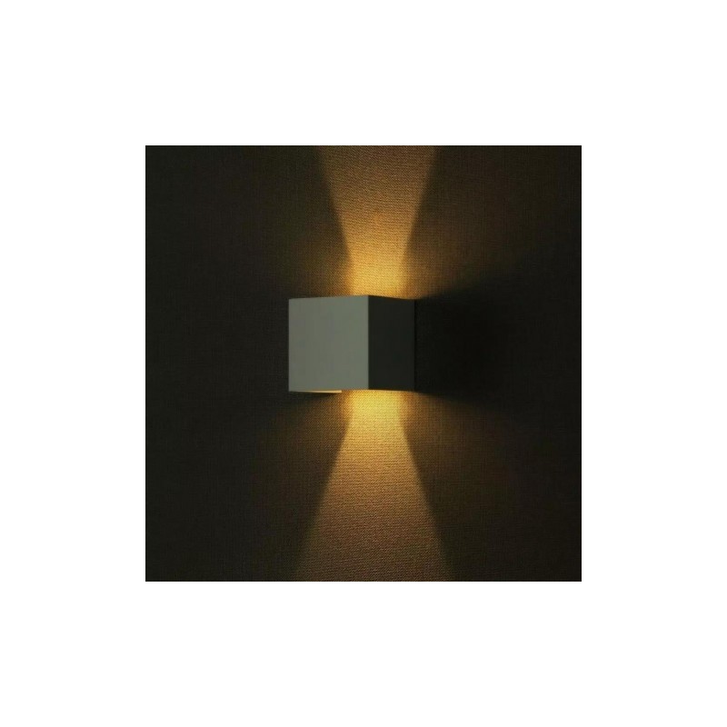 Oprawa Ścienna V-TAC 6W Kinkiet Góra/Dół Regulowany Biały Kwadrat IP65 Bridgelux VT-759 3000K 660lm