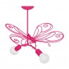 Żyrandol MOTYL 2 DARK PINK 2xE27