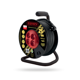Przedłużacz bębnowy 4GN 25m 3x1mm w GUMIE (PZB-40-25G/1)
