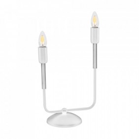 Lampa stołowa REX WHITE 2xE14