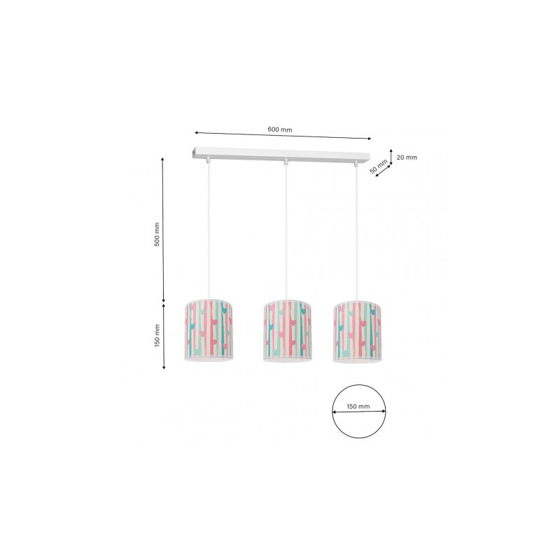 Lampa sufitowa LOVELY 3xE27