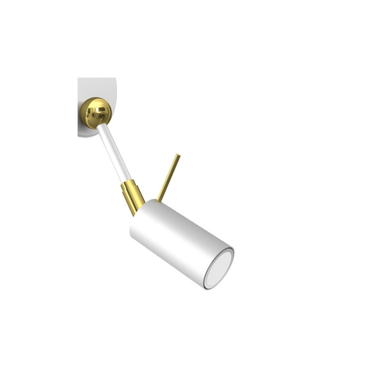 Kinkiet IRIS White/Gold 1x mini GU10