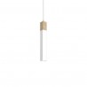 Lampa wisząca SOLO SAWN WHITE / PATINATED WOOD 1x mini GU10