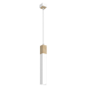 Lampa wisząca SOLO SAWN WHITE / PATINATED WOOD 1x mini GU10