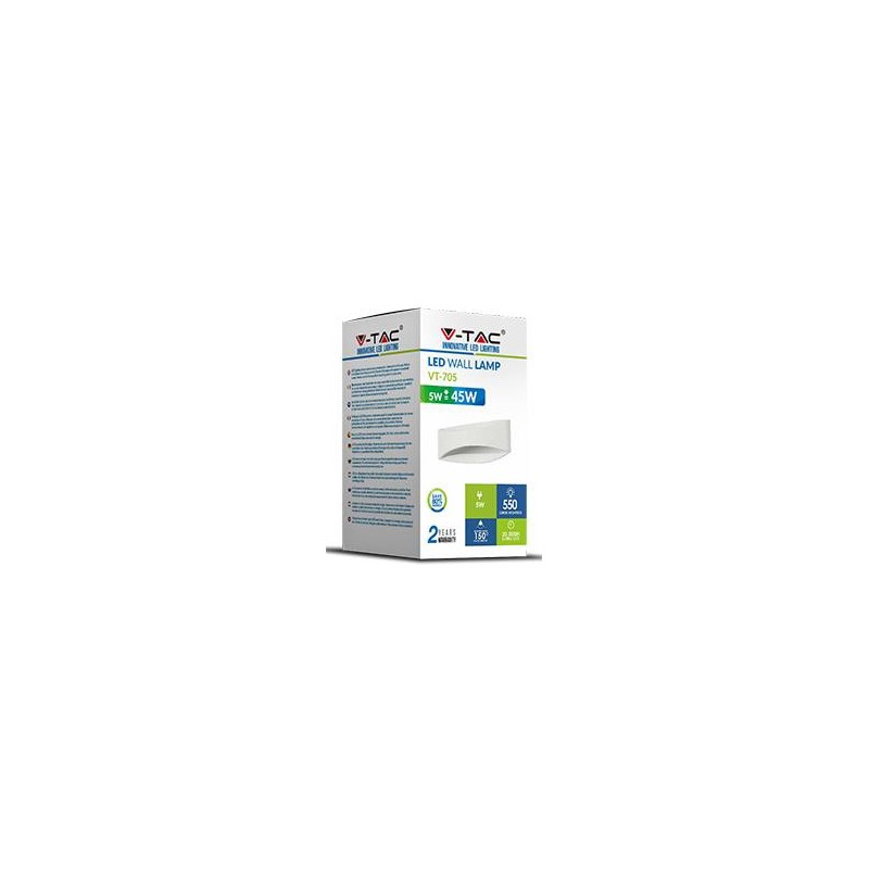 Oprawa Ścienna V-TAC 5W LED Wall Light IP20 VT-705 3000K 550lm