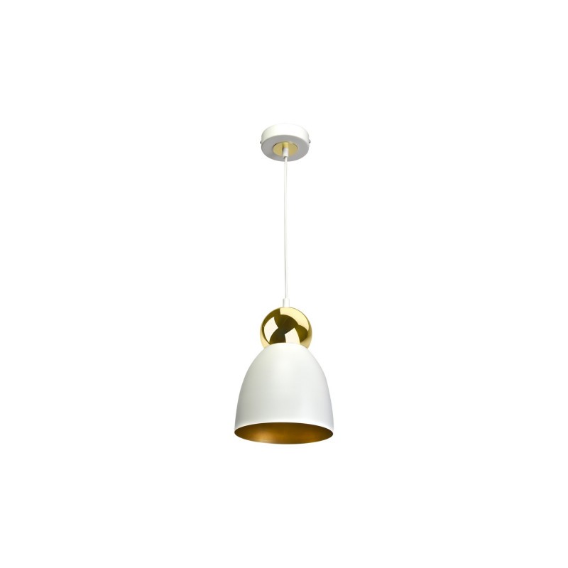 Lampa wisząca TAURUS WHITE/GOLD 1xE27
