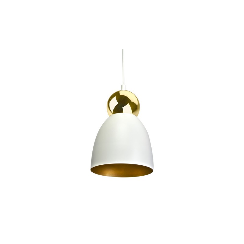 Lampa wisząca TAURUS WHITE/GOLD 1xE27
