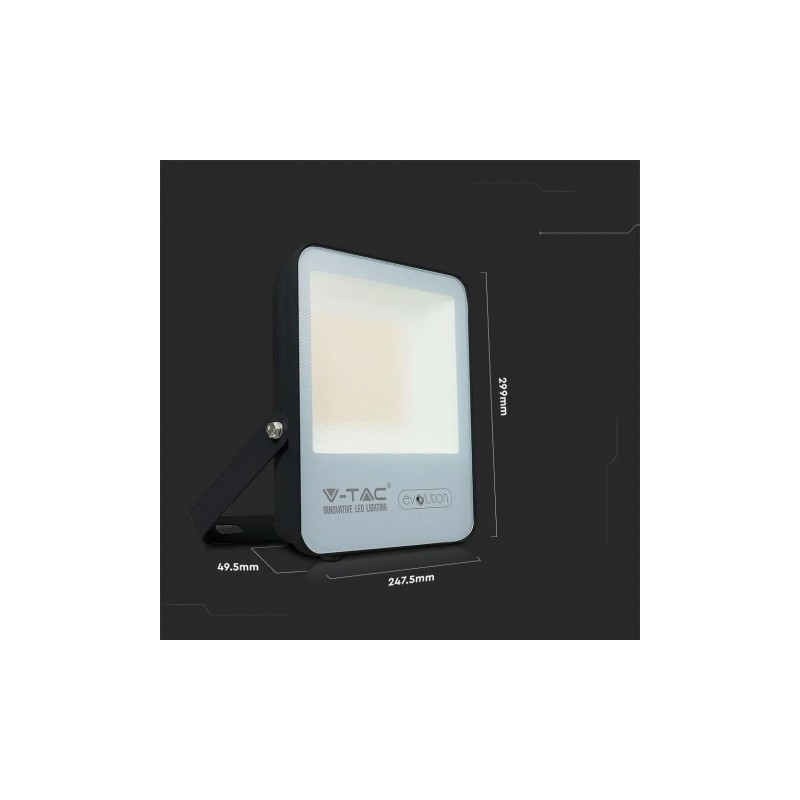 Projektor LED V-TAC 30W Czarny EVOLUTION 150lm/W VT-4931 3000K 4500lm