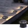 Oprawa Gruntowa Najazdowa 1W LED Biała 2-Stronna IP67 VT-1161 3000K 50lm