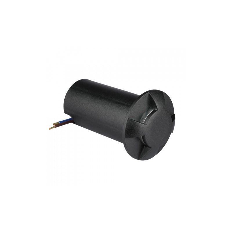 Oprawa Gruntowa Najazdowa 1W LED Czarna 4-stronna IP67 VT-1171 6500K 50lm