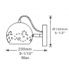 Lampa AGURO WALL BR