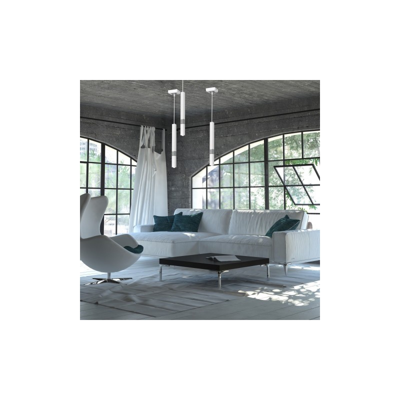 Lampa wisząca CASTRO WHITE / CHROME 1xG9