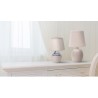 Ceramiczna lampa stołowa E14 15 Złota z czarnym kloszem
