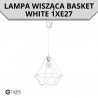 Lampa wisząca BASKET WHITE 1xE27