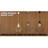 Lampa wisząca BASKET WHITE 1xE27