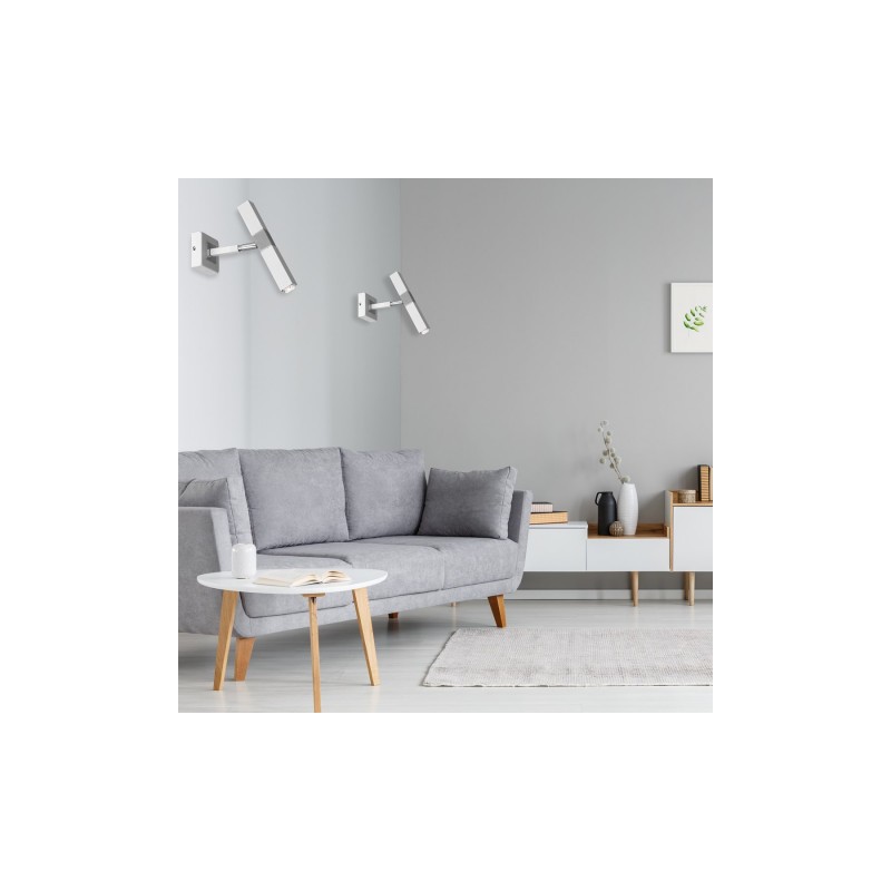 Biała lampa ścienna CASTRO 1xG9