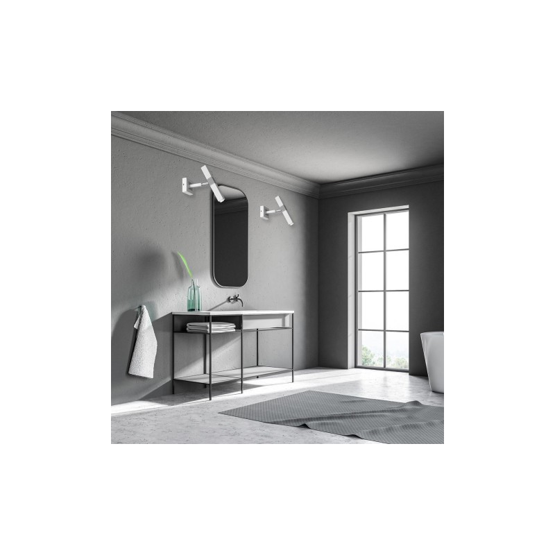 Biała lampa ścienna CASTRO 1xG9