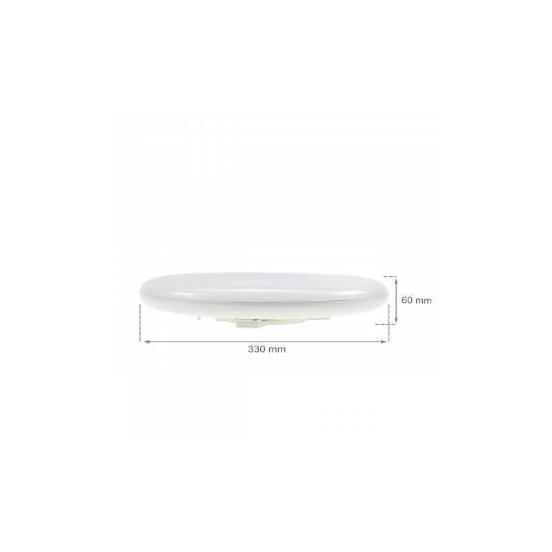 Biały plafon LED NYMPHEA ECO 2 28W - Biała Ciepła