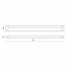 CABINET MODUŁ LINIOWY LED SMD 5,3W 12V 500MM CW POINT TOUCH