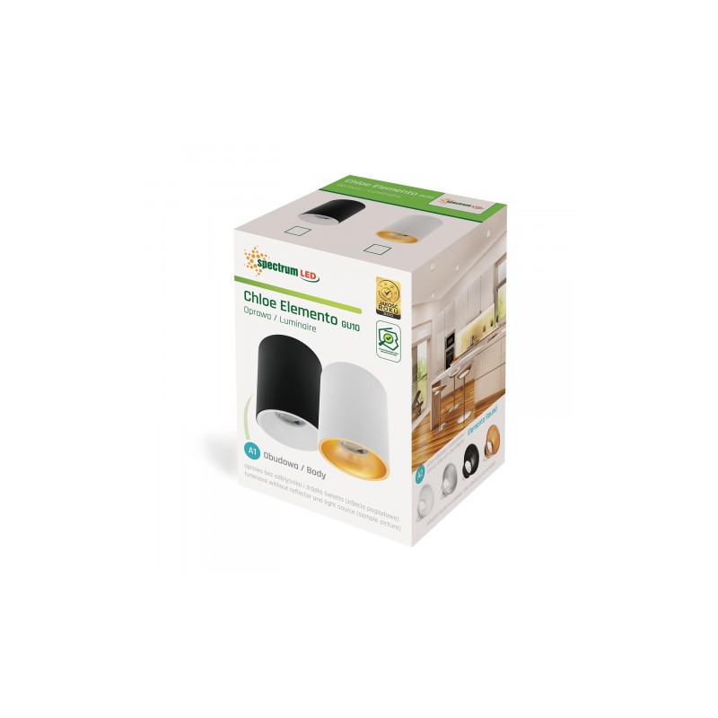 CHLOE ELEMENTO ROUND GU10 BLACK