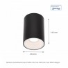 CHLOE ELEMENTO ROUND GU10 BLACK