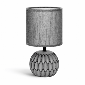 Ceramiczna lampa stołowa E14 17 Ciemnoszara