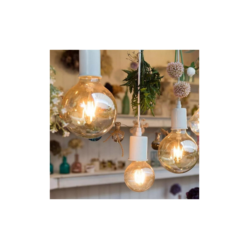 Żarówka LED V-TAC 8W Filament E27 G95 Bursztyn VT-2019 2200K 600lm