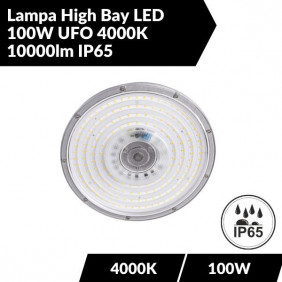 Lampa High Bay LED 100W UFO 4000K 10000lm IP65