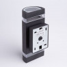Oprawa elewacyjna OE-4C 2xGU10 100x100x240 CZARNA