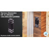 Oprawa elewacyjna OE-1C 2XGU10 110x100x320 CZARNA