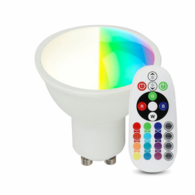 Żarówka LED V-TAC 5,5W GU10 Pilot VT-2244-N-1 RGB+4000K 420lm