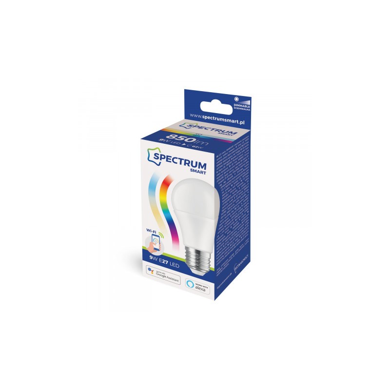Żarówka LED E27 9W RGB+CCT SPECTRUM Tuya SMART
