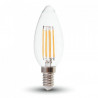 Żarówka LED V-TAC V-TAC 6W Filament E14 Przezroczysta Świeczka VT-2127 3000K 600lm