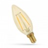 Żarówka LED 2W ŚWIECOWA E-14 230V - Biała Ciepła