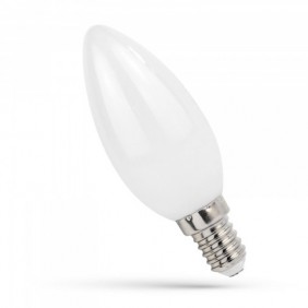 LED ŚWIECOWA E-14 230V 6W COG NW MILKY SPECTRUM