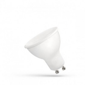 Żarówka LED GU10 8W 230V mleczna szybka  - Biała Zimna