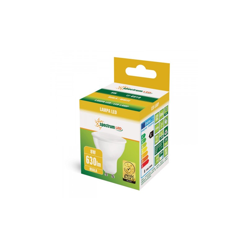 Żarówka GU10 LED 4000K 8W 230V - Biała Neutralna