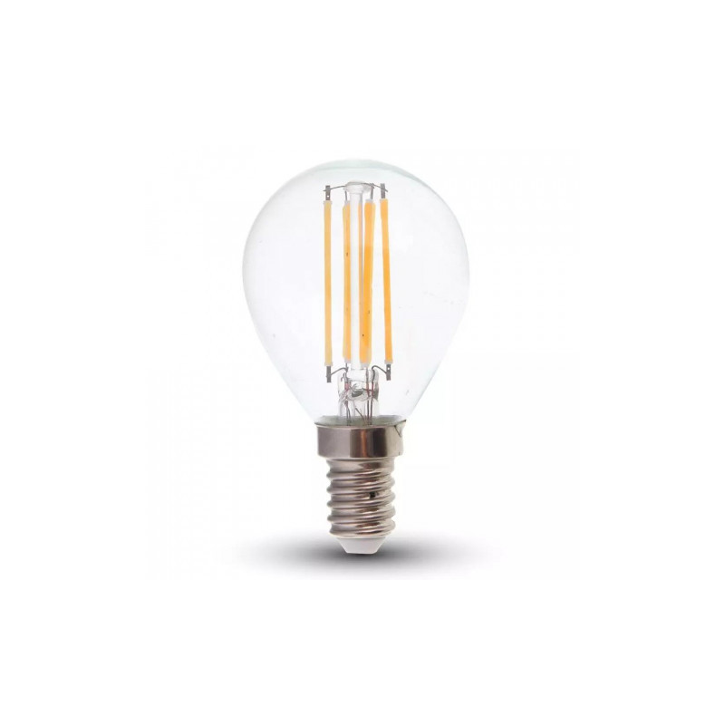 Żarówka LED 6W E14 V-TAC Filament Kulka P45 - Biała Ciepła