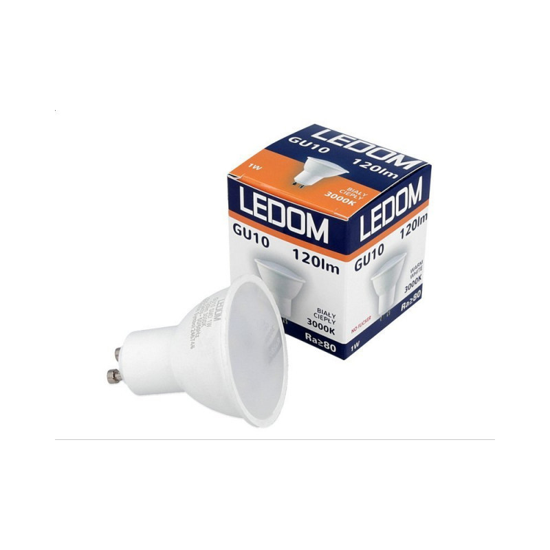 LEDOM GU10 220-240V 1W 120lm 3000K
