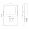 Halogen LED SLIM EcoLight 30W 2700lm IP65 z czujnikiem - biała ciepła