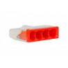 Szybkozłączka instalacyjna 2,5 mm2 - 4 styki (F2.0075) 100szt.