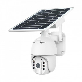 Kamera Zewnętrzna V-TAC WiFi HD SMART Solarna Obrotowa PTZ IR Biała VT-11024-WIFI