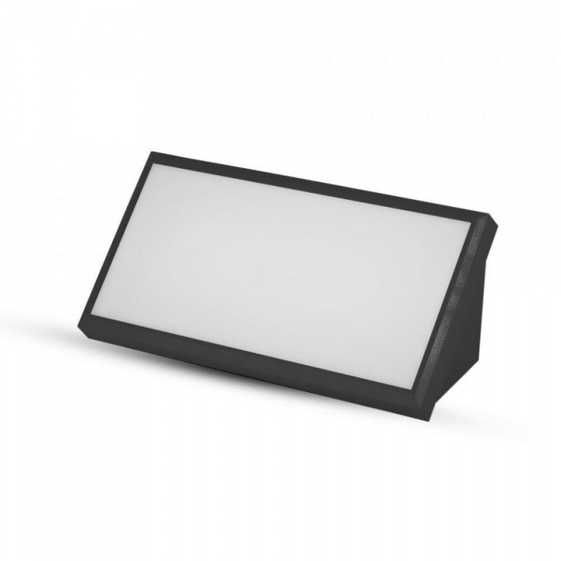 Oprawa Ścienna V-TAC 20W LED Ukośna Czarna IP65 VT-8055 6400K 2045lm