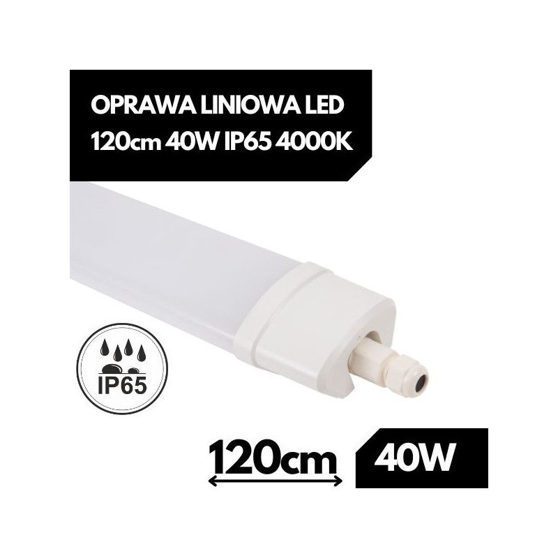 OPRAWA LINIOWA LED 120cm 40W IP65 4000K