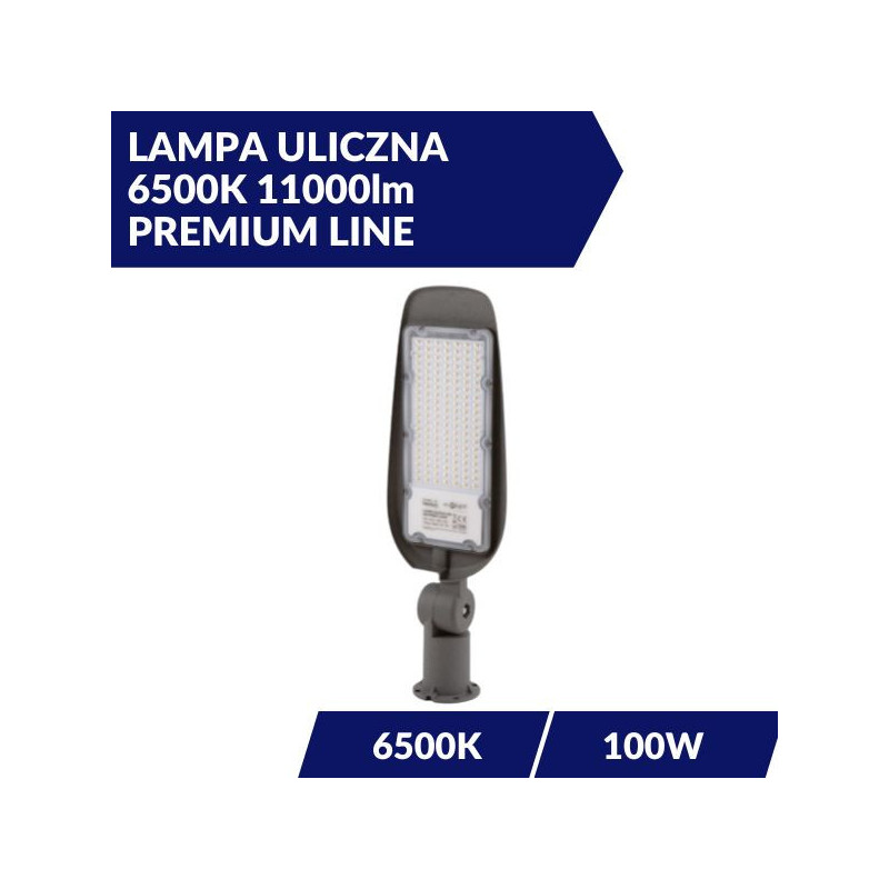 LAMPA ULICZNA 100W 6500K 11000lm PREMIUM LINE