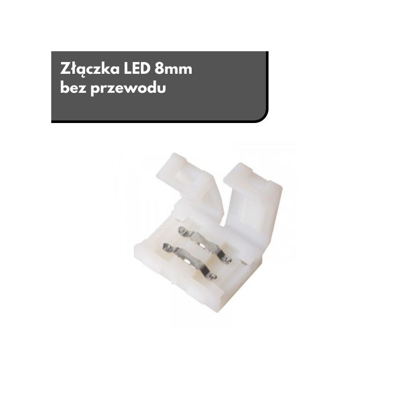 Złączka LED 8mm bez przewodu